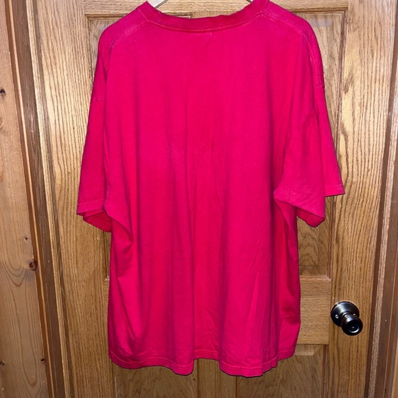 Tommy Girl Women's 2XL Vintage Embroidered Patch y2k Red Casual Tshirt - Picture 5 of 8